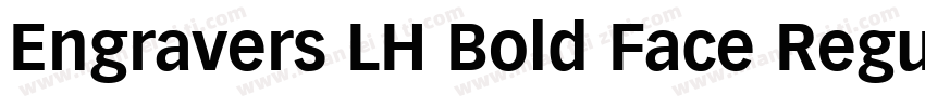 Engravers LH Bold Face Regular字体转换